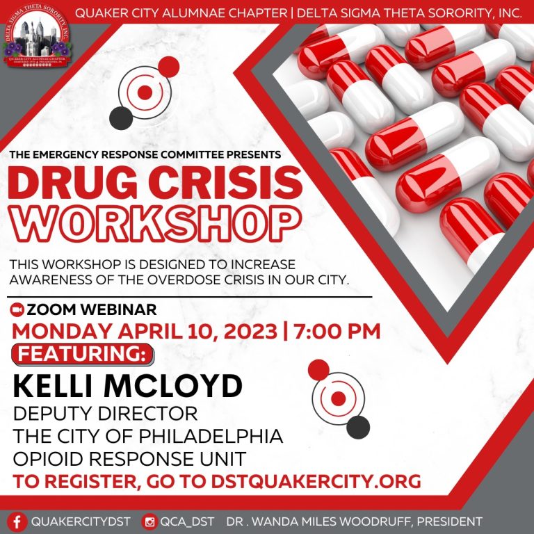 ERT Drug Crisis Delta Sigma Theta Sorority, Inc. Quaker