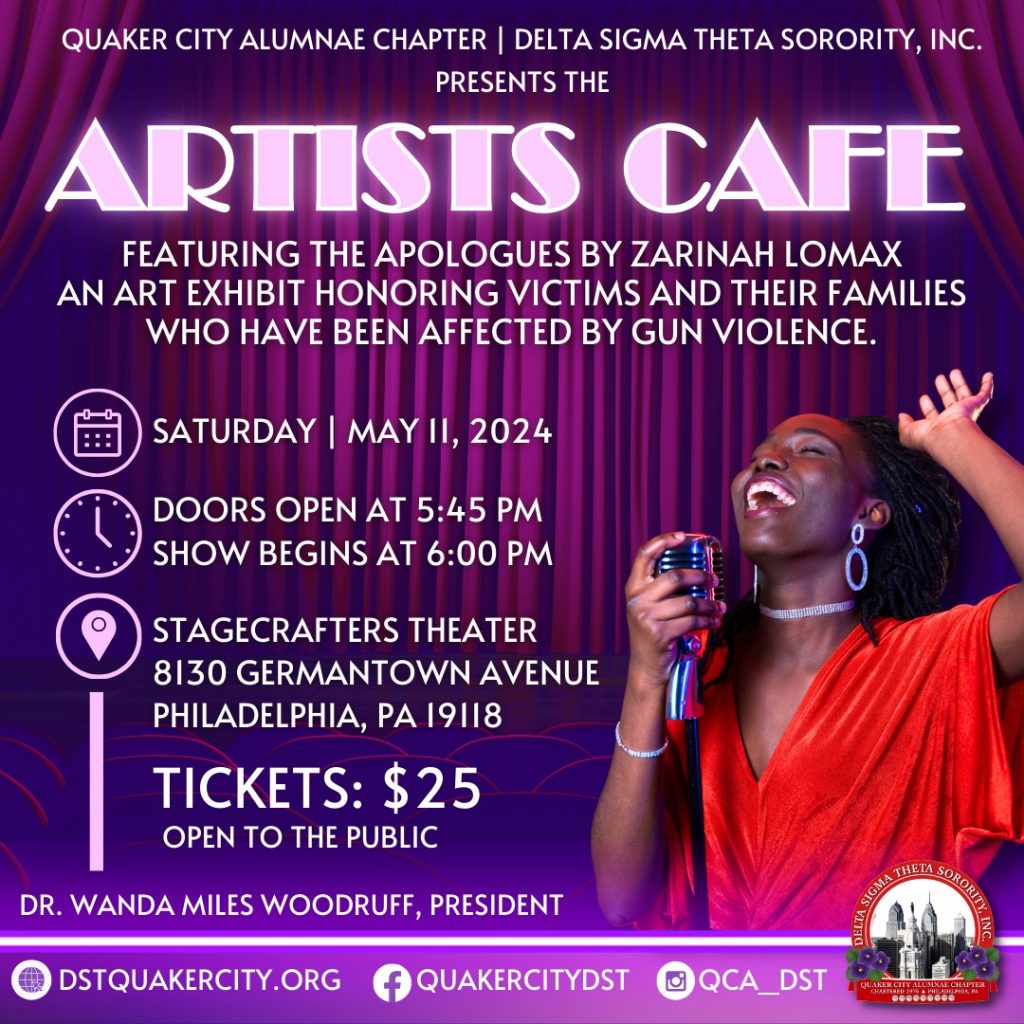 Artists cafe delta sigma theta sorority inc quaker city alumnae chapter